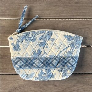 Rare Vintage VERA BRADLEY Blue Toile Cosmetic Case